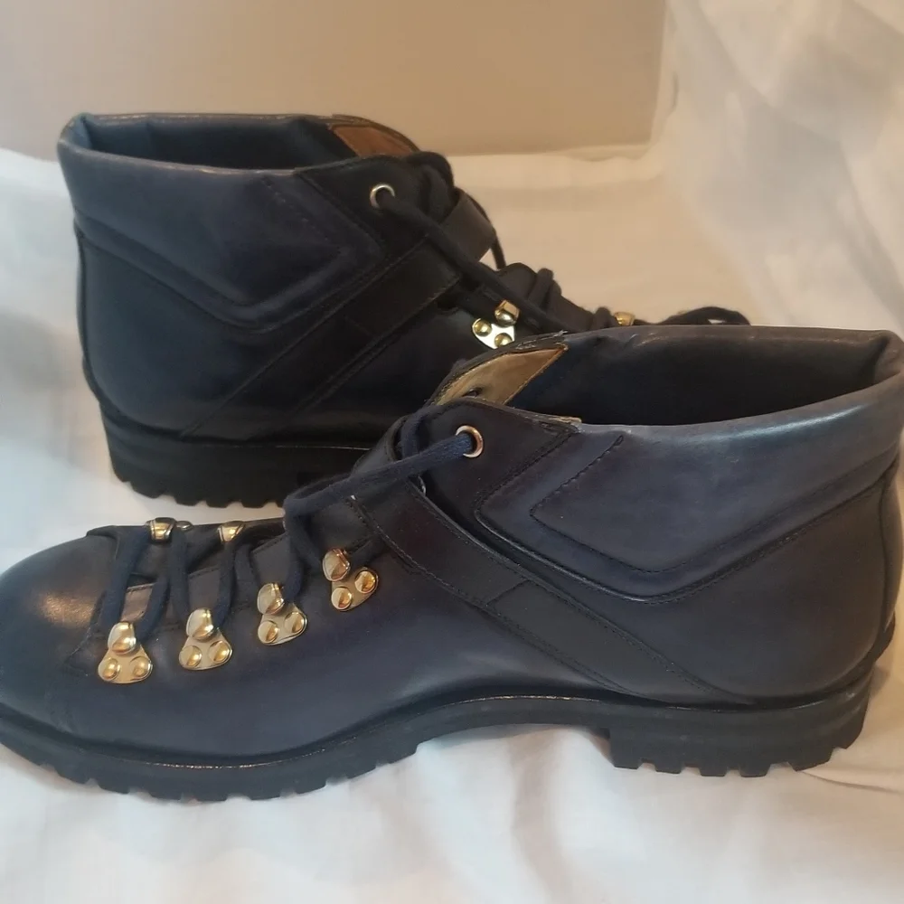 Santoni blue ankle boots (special edition)